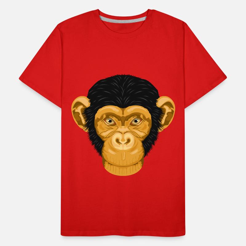 Monkey Chimpanzee Monkey Men's Premium Organic T-Shirt