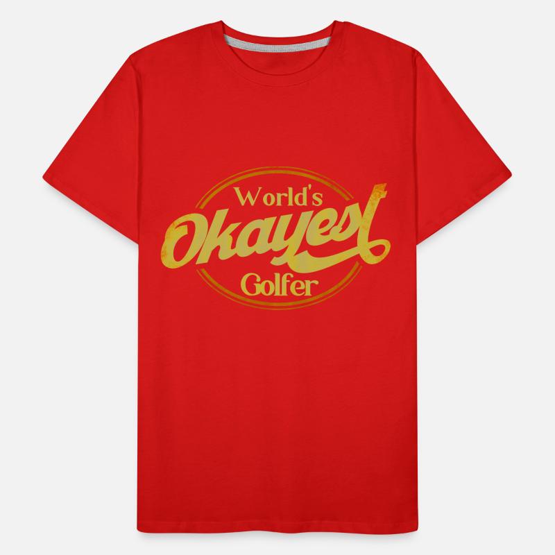 Golf Course Golfing Golf Gift Men's Premium Organic T-Shirt