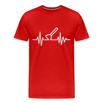 Klempner - Männer Premium Bio T-Shirt - Rot - Vorne - Damien (186cm)