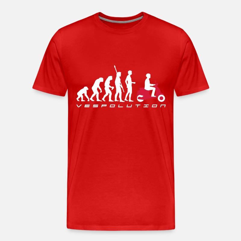vespolution evolution__b_2c - Männer Premium Bio T-Shirt - Rot