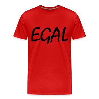 Egal - Männer Premium Bio T-Shirt - Rot - Vorne - Damien (186cm)