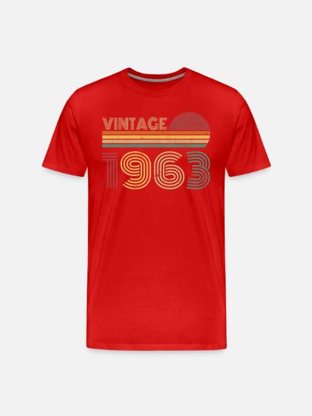Millésime 1963 - T-shirt bio Premium Homme - rouge