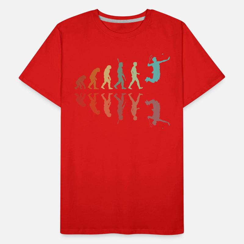 Badminton Evolution Männer Premium Bio T-Shirt