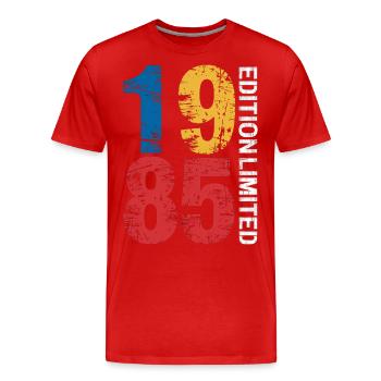 Legend 1985 40th Birthday Gifts for Men Women 40 Y - T-shirt bio Premium Homme - rouge - Devant - Damien (186cm)