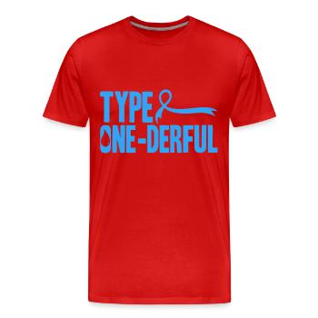 Diabète chez les adolescents Sensibilisation au diabète Diabete - T-shirt bio Premium Homme - rouge - Devant - Damien (186cm)