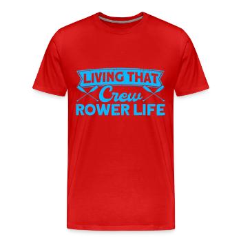 Rudern Mannschaft Ruderer Ruderer Geschenk - Männer Premium Bio T-Shirt - Rot - Vorne - Damien (186cm)