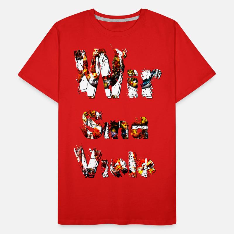 Wir sind viele Männer Premium Bio T-Shirt