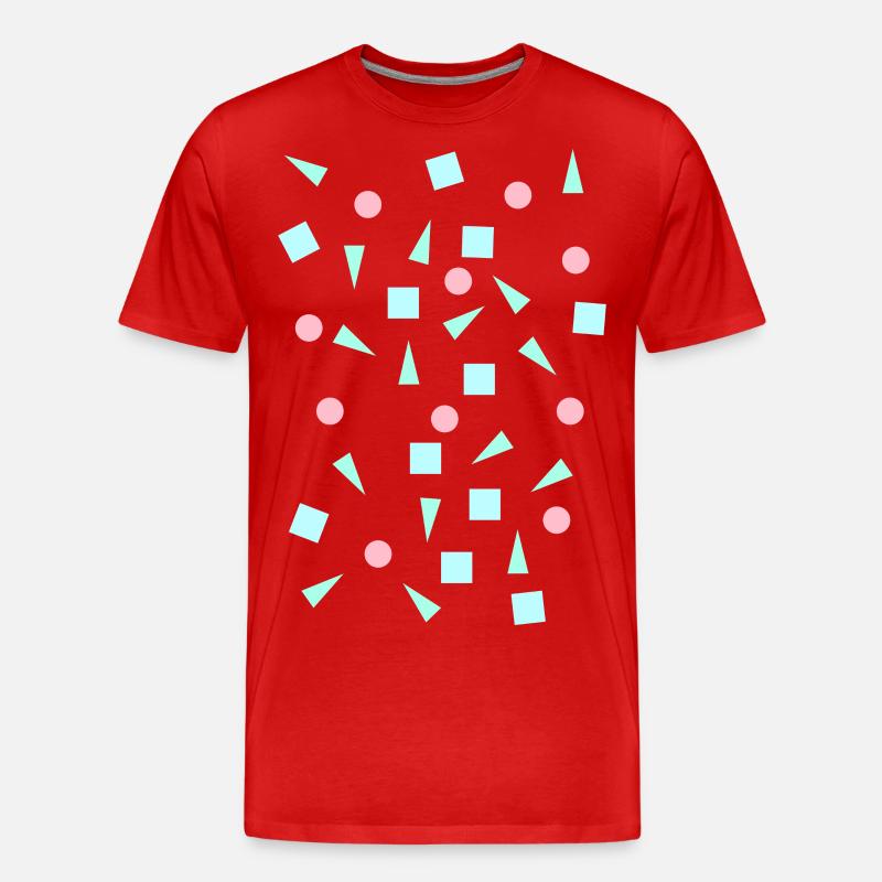 Hipster Formen - Männer Premium Bio T-Shirt - Rot