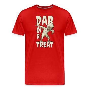 Dabbende Mumie Halloween Dab Hip Hop - Männer Premium Bio T-Shirt - Rot - Vorne - Damien (186cm)