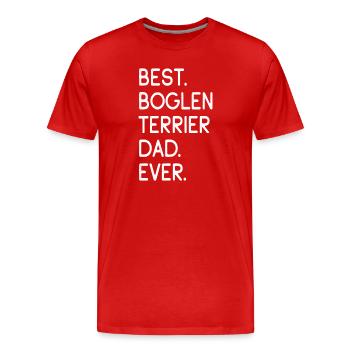 Boglen Terrier - T-shirt bio Premium Homme - rouge - Devant - Damien (186cm)