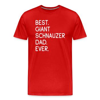 Riesenschnauzer Giant Schnauzer - Männer Premium Bio T-Shirt - Rot - Vorne - Damien (186cm)