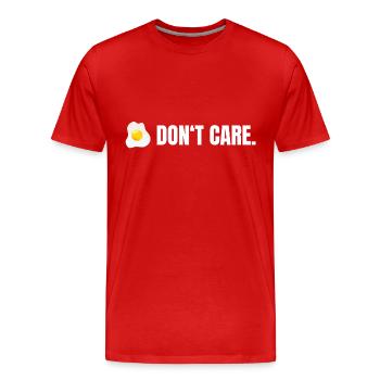 Ei s’en fiche - T-shirt bio Premium Homme - rouge - Devant - Damien (186cm)