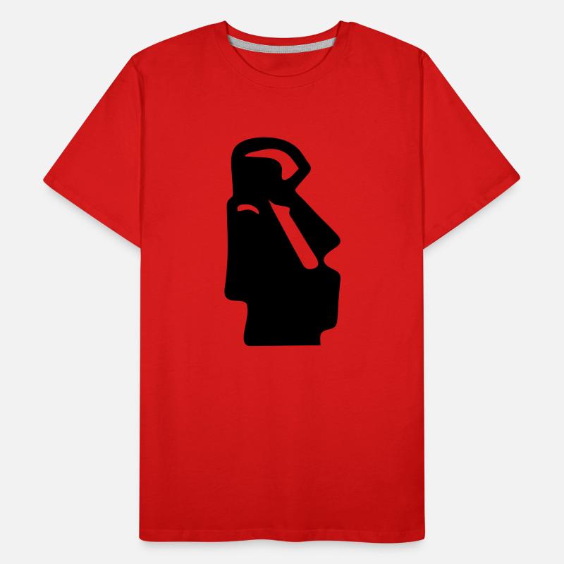 statue ile de paques T-shirt bio Premium Homme