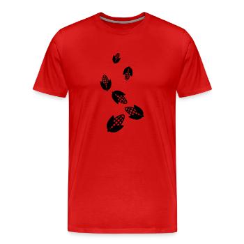 Symbole du maïs - T-shirt bio Premium Homme - rouge - Devant - Damien (186cm)
