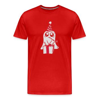 Sweet spirit celebrates its birthday - Men's Premium Organic T-Shirt - red - Front - Damien (186cm)