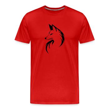 Renards Renards - T-shirt bio Premium Homme - rouge - Devant - Damien (186cm)