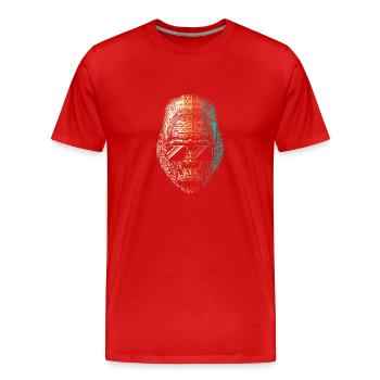 Gorilla - Männer Premium Bio T-Shirt - Rot - Vorne - Damien (186cm)