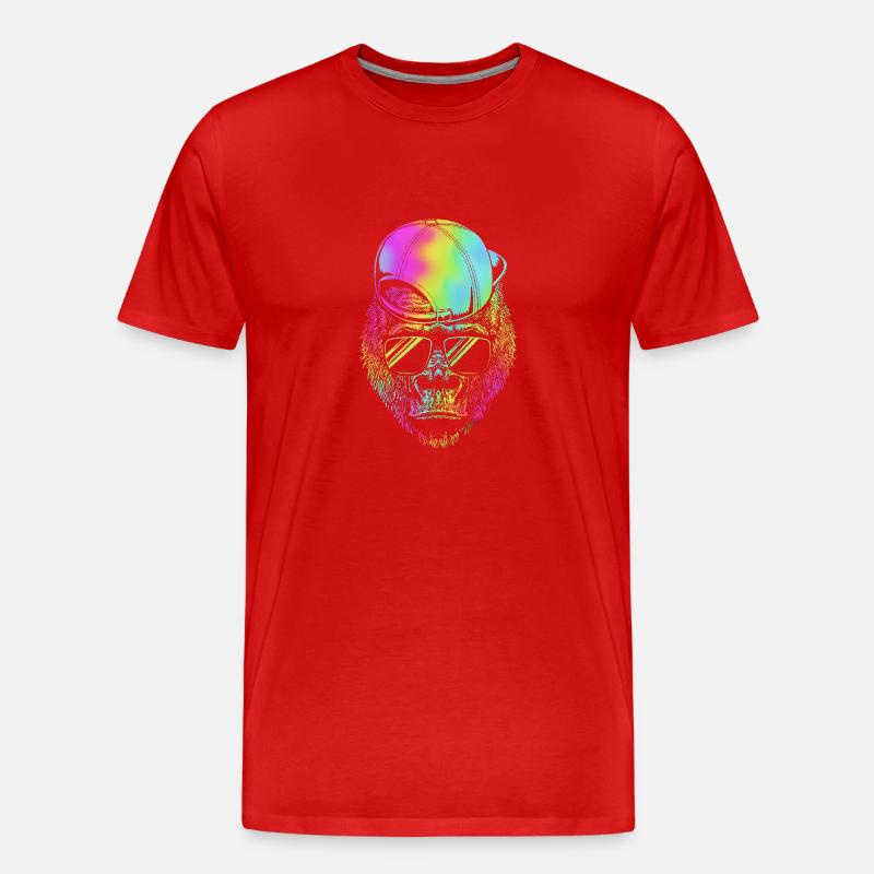 Gorilla - Männer Premium Bio T-Shirt - Rot