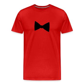 Fliege - Men's Premium Organic T-Shirt - red - Front - Damien (186cm)