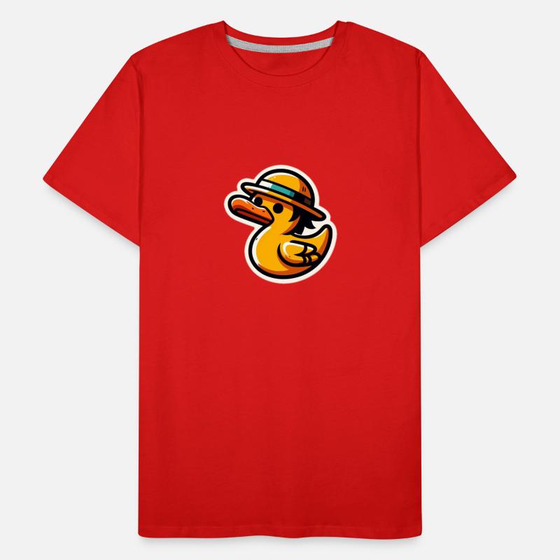 Duck with hat Men's Premium Organic T-Shirt