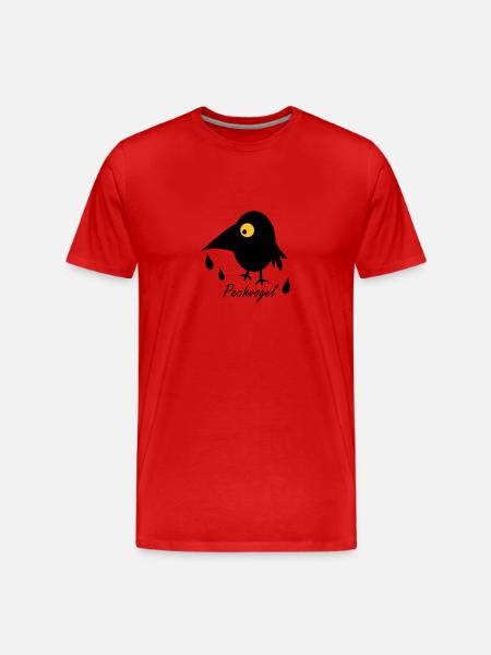 Pechvogel - Männer Premium Bio T-Shirt - Rot