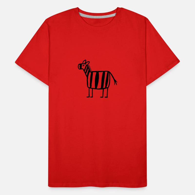 Zebra - Zebra Crossing Men's Premium Organic T-Shirt