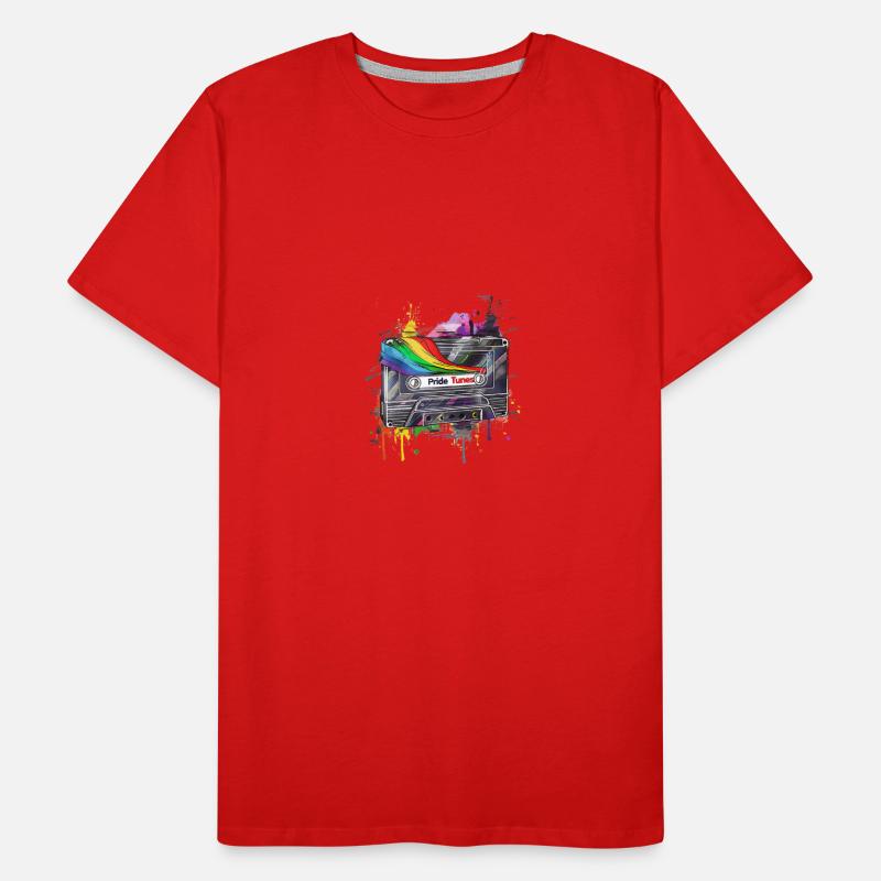 Conception de cassette rétro Pride Tunes T-shirt bio Premium Homme