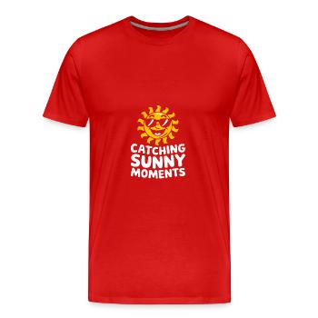 Sunny Summer Moments Vibes Summer Sun - Men's Premium Organic T-Shirt - red - Front - Damien (186cm)