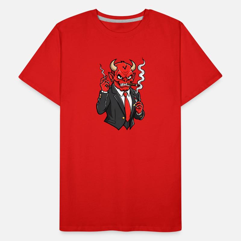 Red Devil Men's Premium Organic T-Shirt