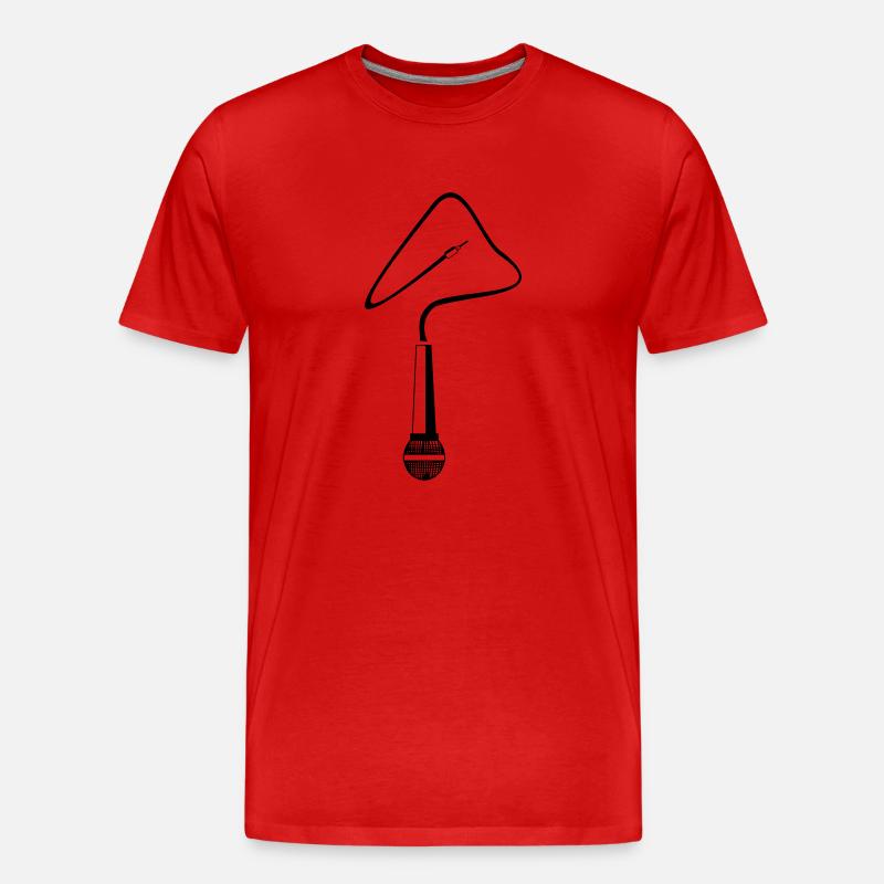 Mikro - Männer Premium Bio T-Shirt - Rot