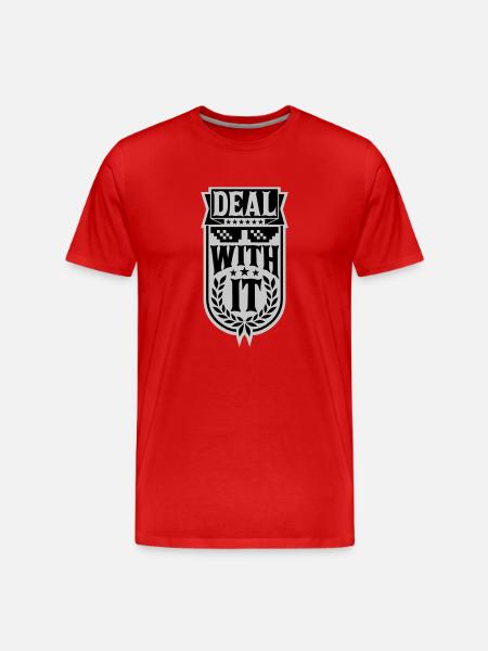 Bannière Traitez-le - T-shirt bio Premium Homme - rouge