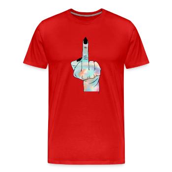 Witch's finger - Men's Premium Organic T-Shirt - red - Front - Damien (186cm)