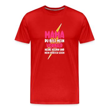 Mom Mother's Day Mom - Men's Premium Organic T-Shirt - red - Front - Damien (186cm)