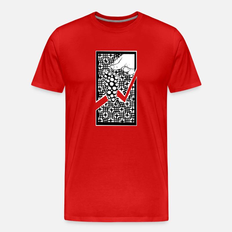 Graper - Männer Premium Bio T-Shirt - Rot