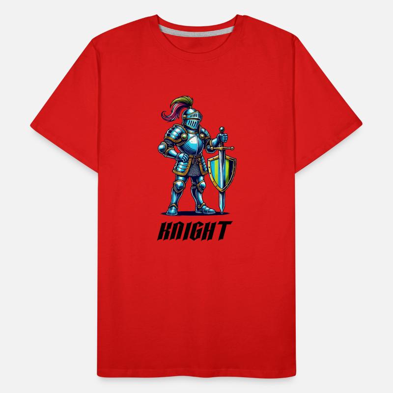 ritter comic Männer Premium Bio T-Shirt