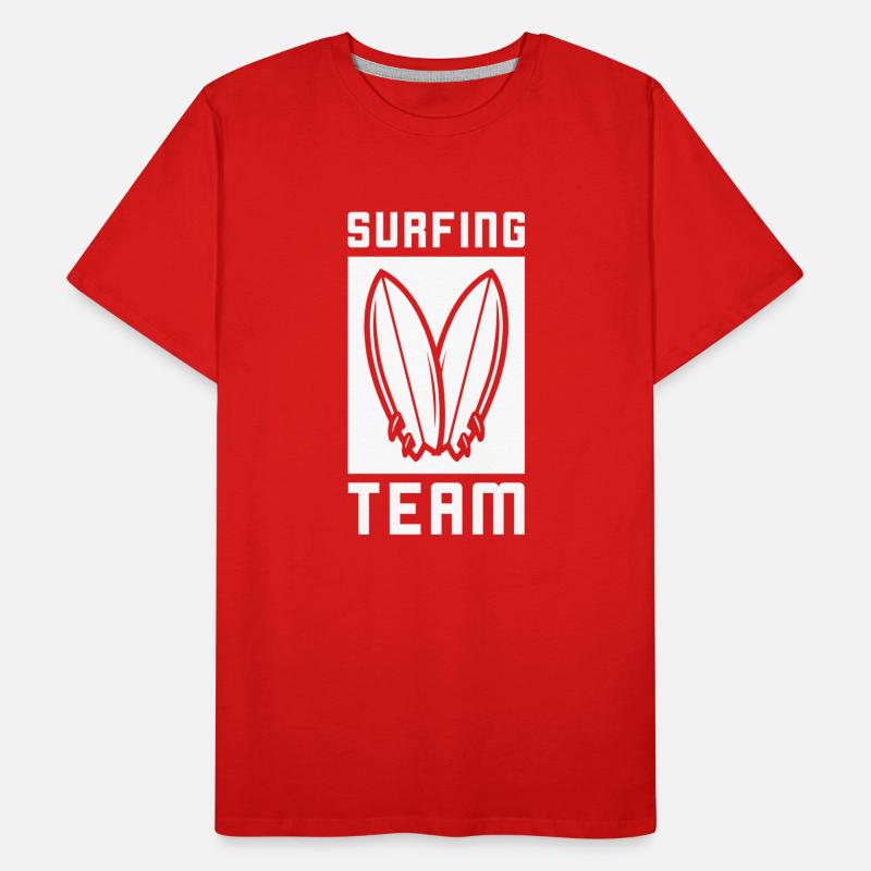 Équipe de surf T-shirt bio Premium Homme