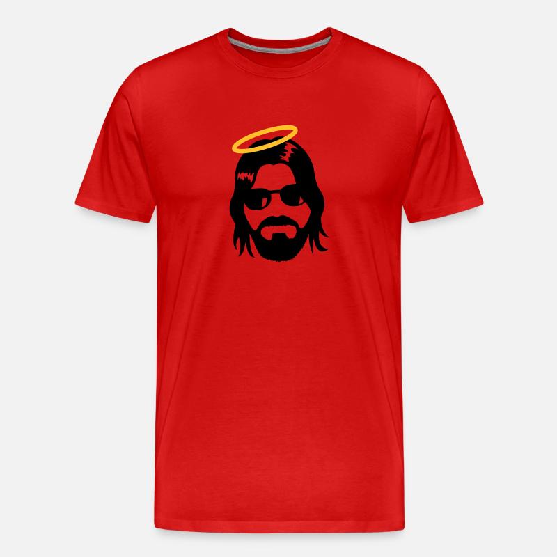Holy Jesus - Männer Premium Bio T-Shirt - Rot
