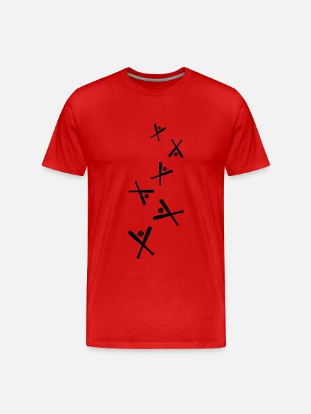 Baseball icon - Men's Premium Organic T-Shirt - red