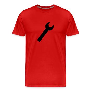 Clé - T-shirt bio Premium Homme - rouge - Devant - Damien (186cm)
