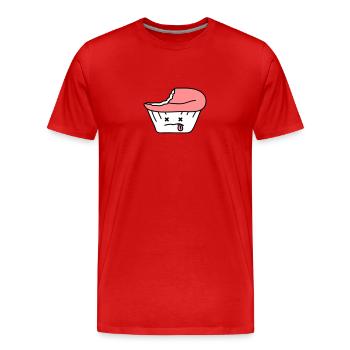 Dead Cupcake - Men's Premium Organic T-Shirt - red - Front - Damien (186cm)