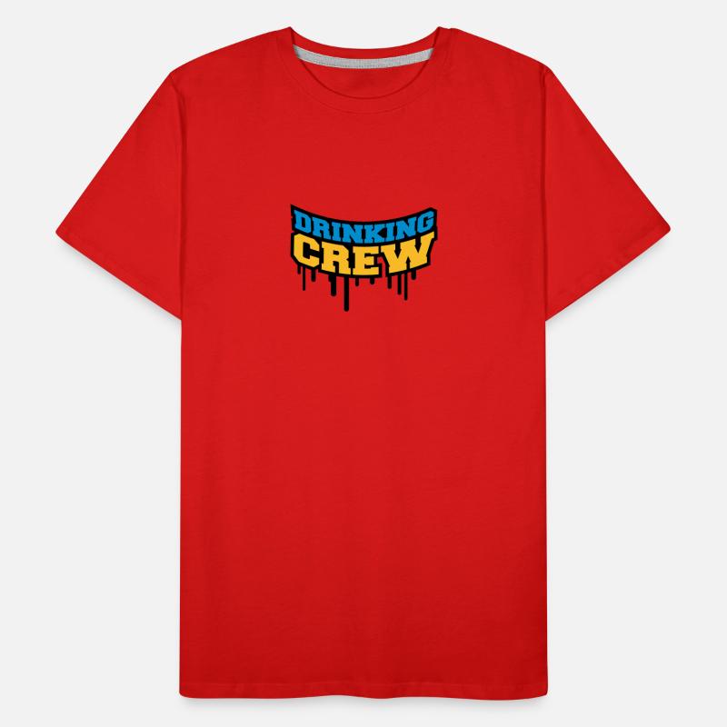 Drinking Crew Graffiti Men's Premium Organic T-Shirt