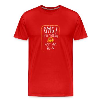 School Bus Driver School Bus - Men's Premium Organic T-Shirt - red - Front - Damien (186cm)