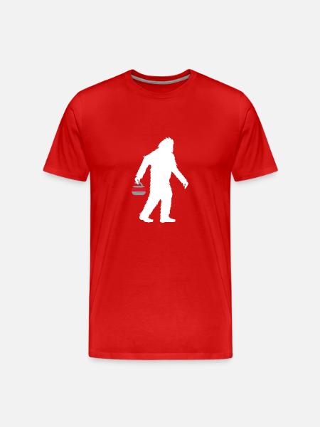 Curling curling Curling stone Curling-Yeti - Men's Premium Organic T-Shirt - red