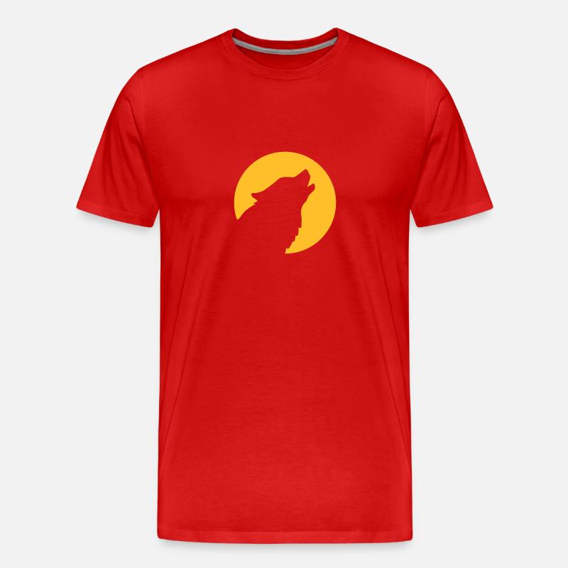 Husky - Männer Premium Bio T-Shirt - Rot