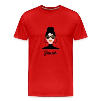 EHEFRAU. TOCHTER. JUGENDLICHER. FRAUENTAG - Männer Premium Bio T-Shirt - Rot - Vorne - Damien (186cm)