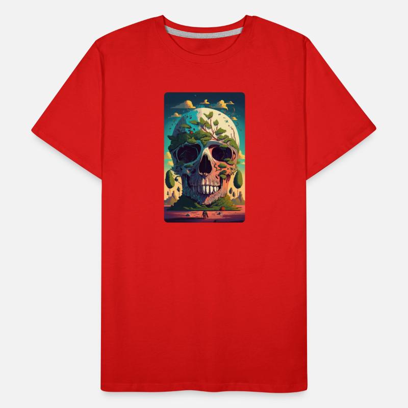 Crâne géant T-shirt bio Premium Homme