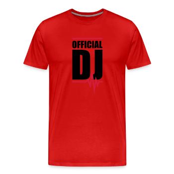 dj___f2 - T-shirt bio Premium Homme - rouge - Devant - Damien (186cm)
