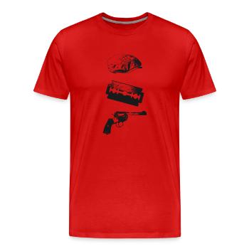 Birmingham Gangster 1920 - Männer Premium Bio T-Shirt - Rot - Vorne - Damien (186cm)