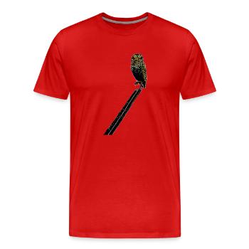 un chouette hibou - T-shirt bio Premium Homme - rouge - Devant - Damien (186cm)