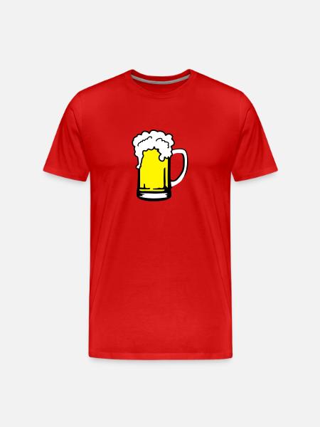 Beer - Men's Premium Organic T-Shirt - red